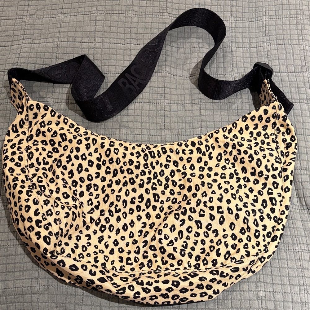 Leopard Print Baggu Bag